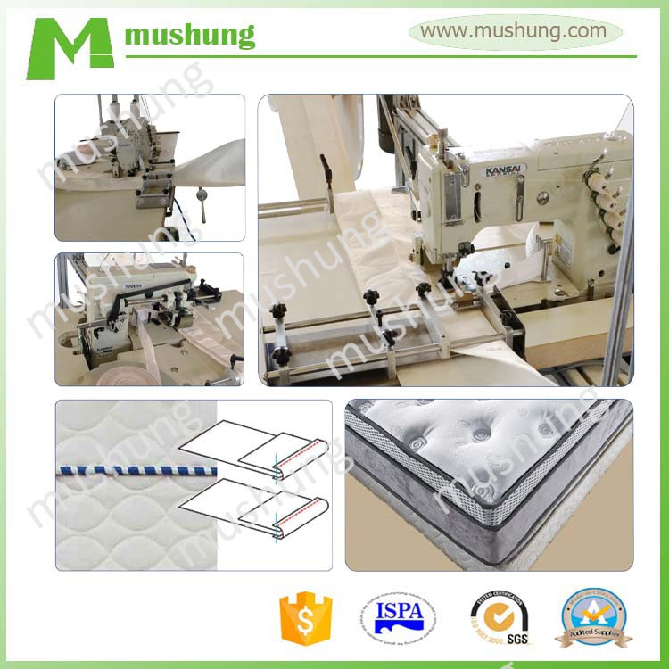 Mattress pillow top sewing machine